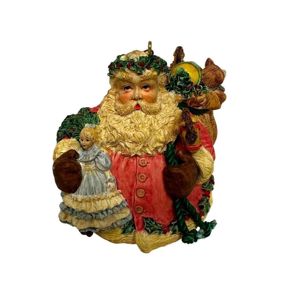 Jolly Holly Santa Limited Edition Hallmark Ornament Collector’s Club 1994